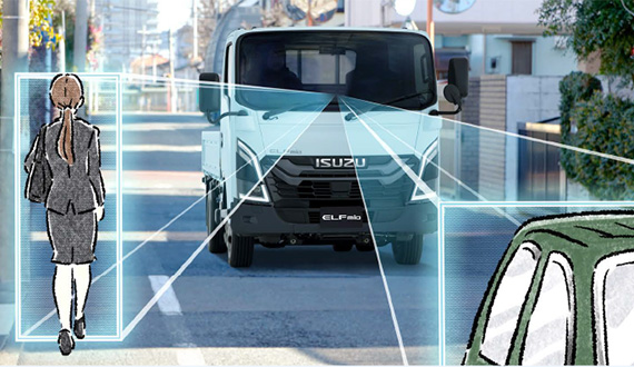 充実の安全装置で運行をサポート